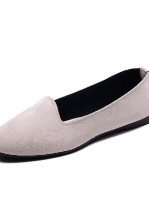 Minimalist Casual Comfort Solid Round Toe Flat Shoes - Image 20