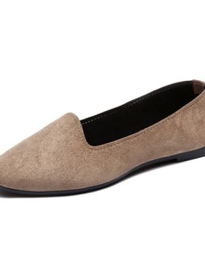 Minimalist Casual Comfort Solid Round Toe Flat Shoes - Image 21