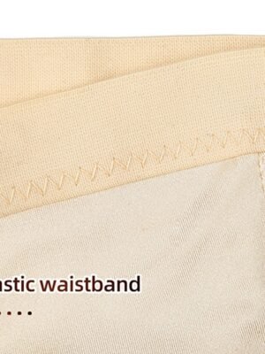 Seamless Breathable Solid High-Waist Control Panties - Image 5