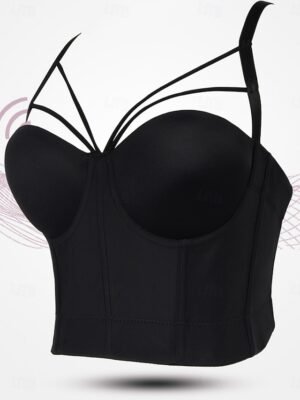 Sexy Backless Solid Waist Cincher Nightwear - Image 9