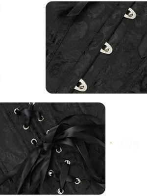 Sexy Fitted Pure Colour Buckle Corset - Image 5