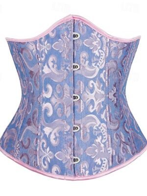 Sexy Fitted Pure Colour Buckle Corset - Image 6