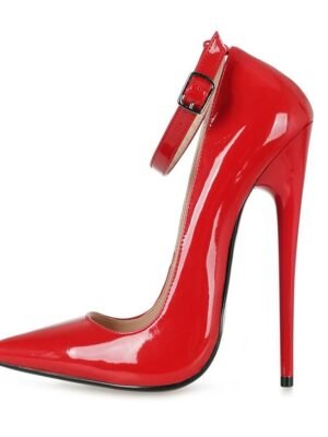 Sexy Pointed Toe Stiletto High Heel Ankle Strap Pumps - Image 3