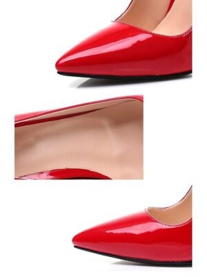 Sexy Pointed Toe Stiletto High Heel Ankle Strap Pumps - Image 7