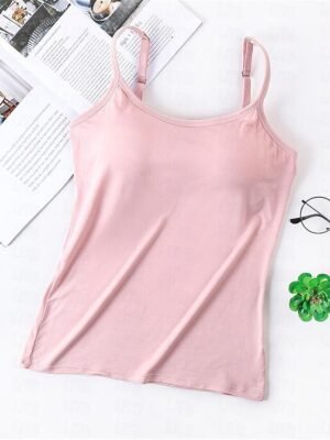Simple Comfort Strappy Sleeveless Backless Top - Image 6