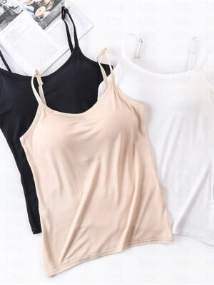 Simple Comfort Straps Sleeveless Backless Summer Top - Image 15