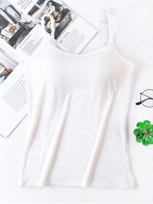 Simple Comfort Straps Sleeveless Backless Summer Top - Image 3