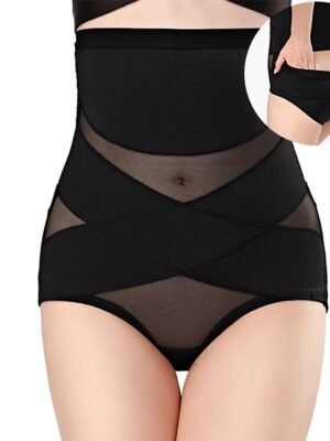 Solid Colour Seamless Tummy Control Shapewear - Image 1