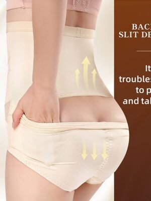 Solid Colour Seamless Tummy Control Shapewear - Image 17