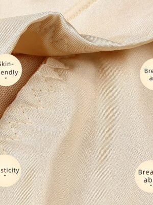 Solid Colour Seamless Tummy Control Shapewear - Image 3