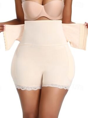 Sport Elastic Pure Colour Sleeveless Waist Trainer Shorts - Image 3