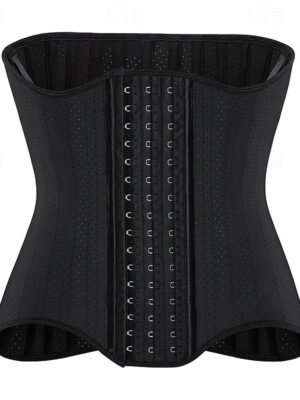 Sport Fit Pure Colour Buckle Waist Trainer - Image 1