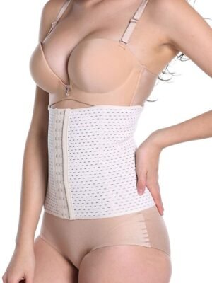 Sport Plus Size Solid Hook & Eye Waist Trainer - Image 14