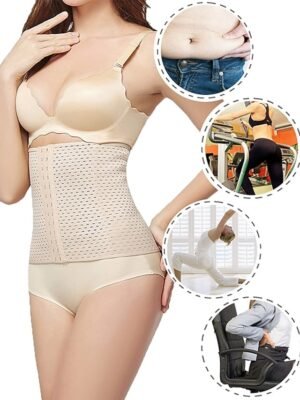 Sport Plus Size Solid Hook & Eye Waist Trainer - Image 16