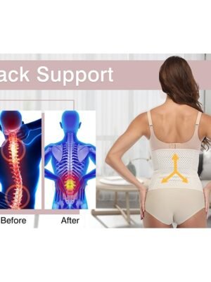 Sport Plus Size Solid Hook & Eye Waist Trainer - Image 25