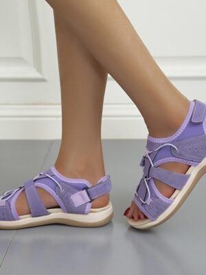 Sporty Adjustable Velcro Lightweight Summer Walking Sandals - Image 3