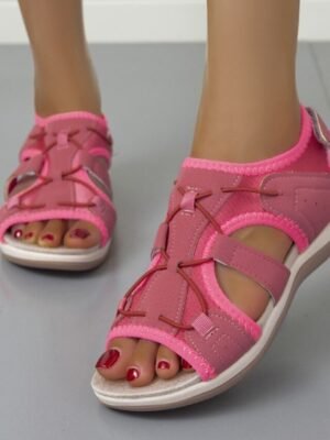 Sporty Adjustable Velcro Lightweight Summer Walking Sandals - Image 4
