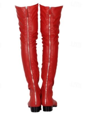 Stylish Sleek Pointed Toe Over-the-Knee Boots - Image 5