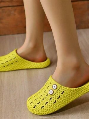 Stylish Slip-On Adjustable Button Shoes - Image 12