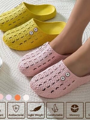 Stylish Slip-On Adjustable Button Shoes - Image 3