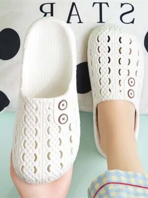 Stylish Slip-On Adjustable Button Shoes - Image 4