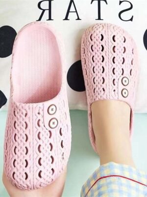 Stylish Slip-On Adjustable Button Shoes - Image 6