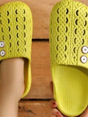 Stylish Slip-On Adjustable Button Shoes - Image 8