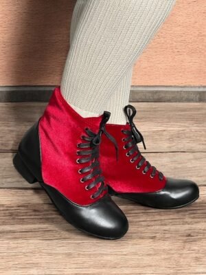Vintage Flat Heel Lace-Up Victorian Ankle Boots - Image 2