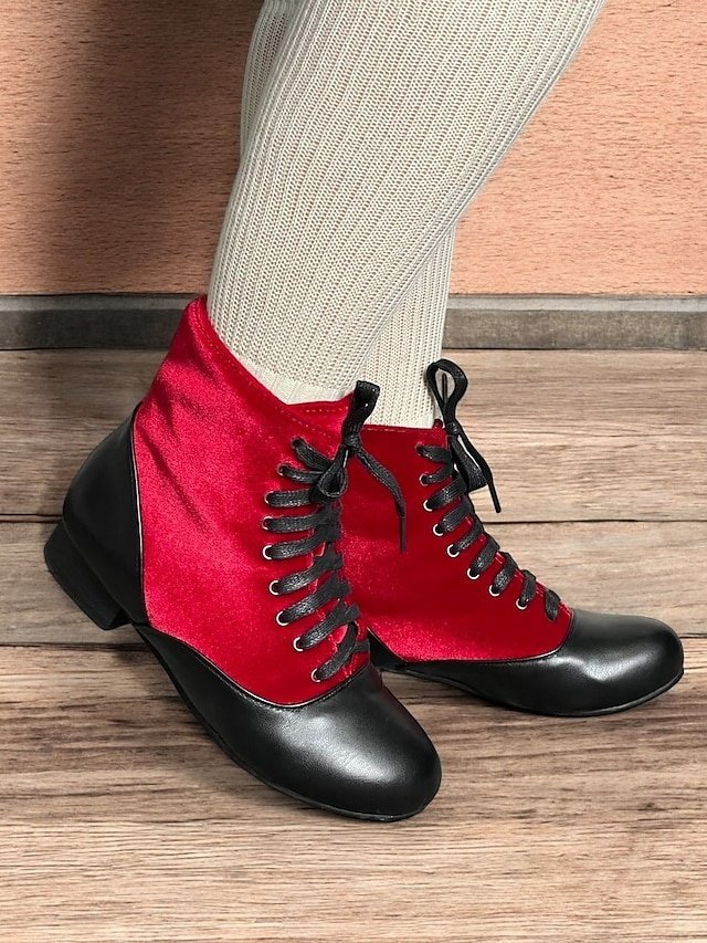 Vintage Flat Heel Lace-Up Victorian Ankle Boots - Image 2