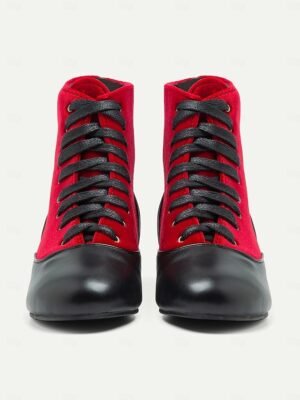 Vintage Flat Heel Lace-Up Victorian Ankle Boots - Image 5