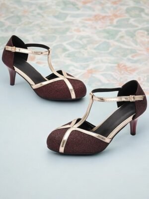 Vintage Retro-Inspired T-Strap Round Toe Heels - Image 19