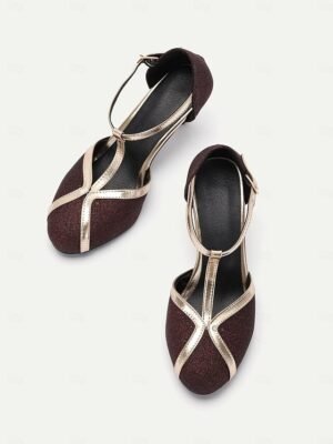 Vintage Retro-Inspired T-Strap Round Toe Heels - Image 21