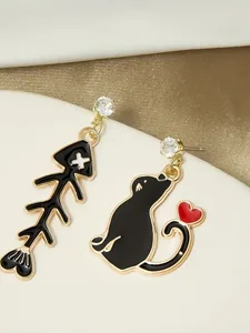 1-paar-tropfen-ohrringe-unterschiedliche-schwarz-1