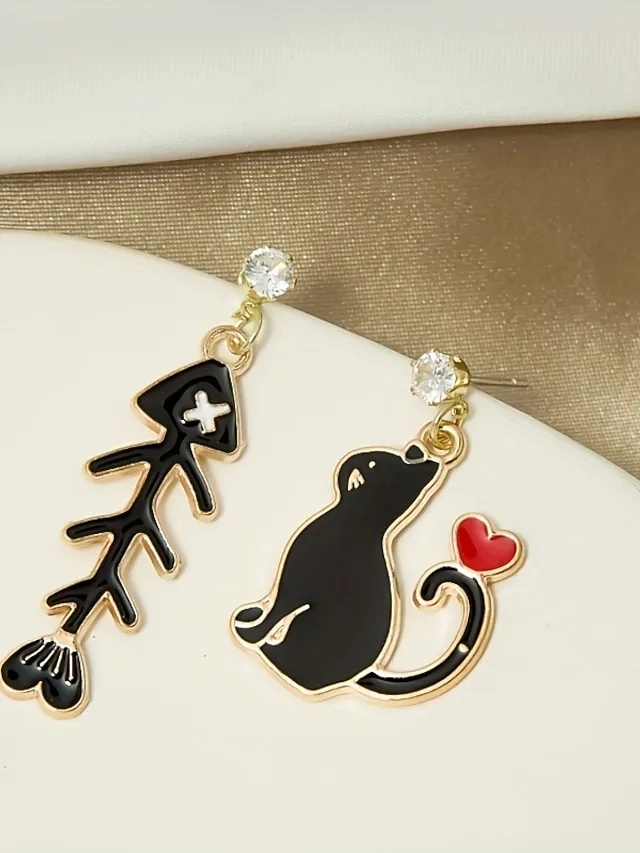 1-paar-tropfen-ohrringe-unterschiedliche-schwarz-1