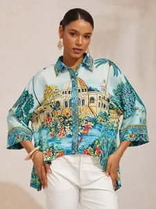 baleareninseln-blaues-seidiges-satin-top-grun-1