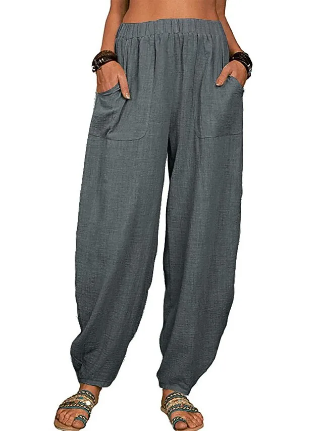 damen-100-baumwolle-baggy-hosen-haremsho-grau-11