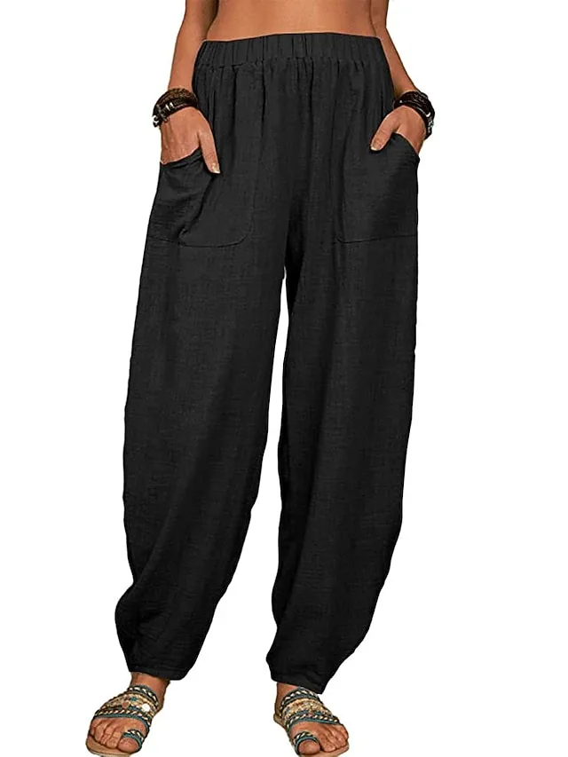 damen-100-baumwolle-baggy-hosen-haremsho-schwarz-9