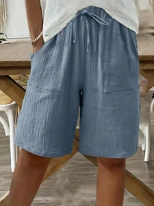 damen-100-baumwolle-shorts-stoffhosen-sc-hellhimmelblau-19