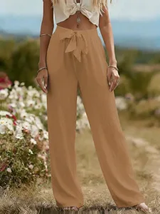 damen-100-baumwolle-weites-bein-hosen-ho-orange-8