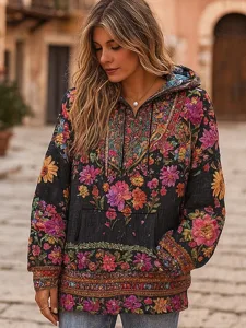 damen-3d-druck-vintage-boho-hoodie-patch-schwarz-8