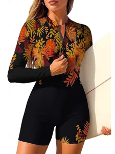 damen-anti-uv-shirt-einteiliger-surfanzu-orange-9