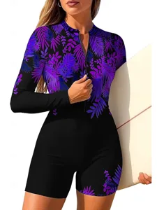 damen-anti-uv-shirt-einteiliger-surfanzu-purpur-11