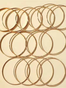 damen-armreif-modisch-outdoor-einfarbig-gold-1