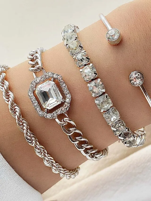 damen-armreif-modisch-outdoor-geometrie-silber-2