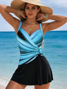 damen-badeanzug-badekleider-hoher-schnit-blau-1