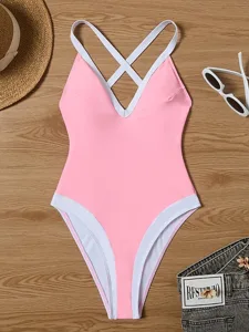 damen-badeanzug-einteiler-bademode-strin-rosa-10