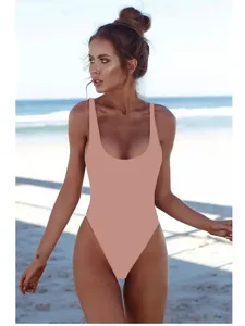 damen-badeanzug-einteiler-hohe-taillenli-rosa-4