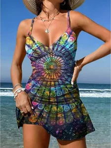 damen-badeanzug-einteiler-rock-bademode-blau-schwarz-1