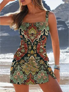 damen-badeanzug-einteiler-rock-bademode-dunkelgrun-1