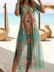 damen-badeanzug-einteiler-uberwurf-anti-smaragdgrun-1